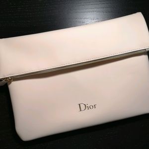 Dior Fold Over Cosmetic Pouch NEW